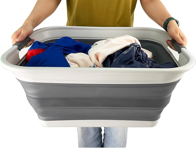 SAMMART 42L Collapsible Plastic Laundry Basket - Image 6