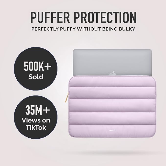 Vandel The Original Puffy Laptop Sleeve Case, 13-14 inch Laptop Sleeve Bag - Image 2