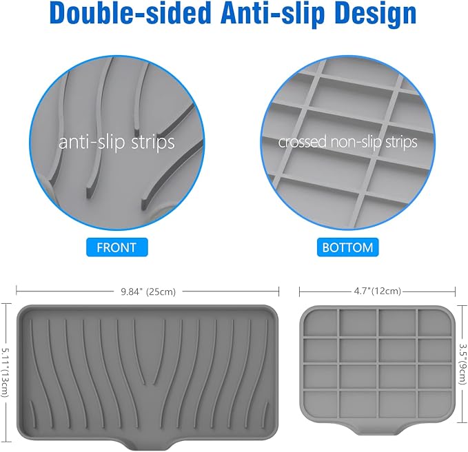 3-Pack Silicone Soap Dish, Sponge Holder - Image 6