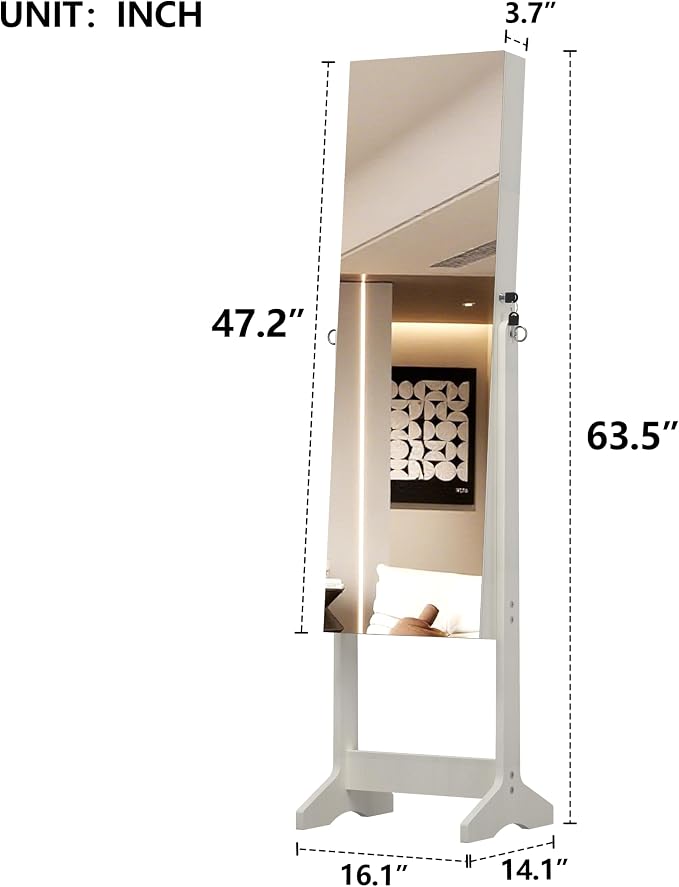 Montary Jewelry Cabinet Armoire - Image 2