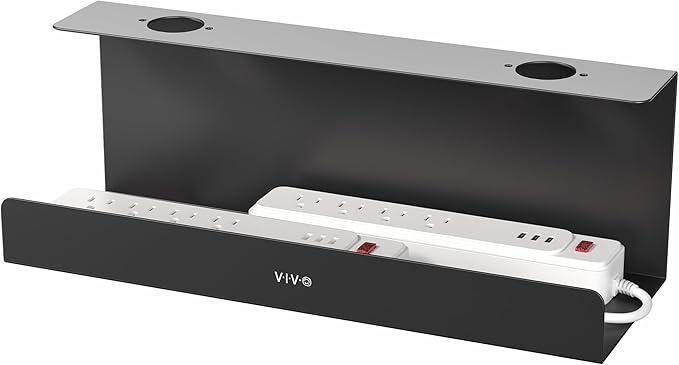 VIVO Under Desk 17 inch Extra Deep Cable Management Tray, Power Strip Holder by VIVO
