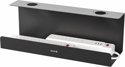 VIVO Under Desk 17 inch Extra Deep Cable Management Tray, Power Strip Holder by VIVO