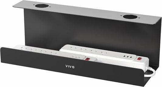 VIVO Under Desk 17 inch Extra Deep Cable Management Tray, Power Strip Holder by VIVO