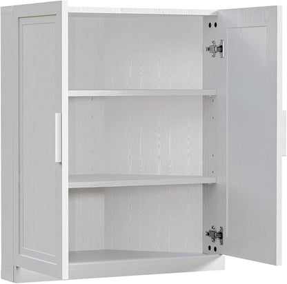 Casaphoria Farmhouse Corner Cabinet, Wooden Corner Storage Cabinet - Image 8