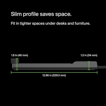 Belkin 12-Outlet Surge Protector Power Strip w/ 12 AC Outlets & 8ft Flat Plug - Image 5