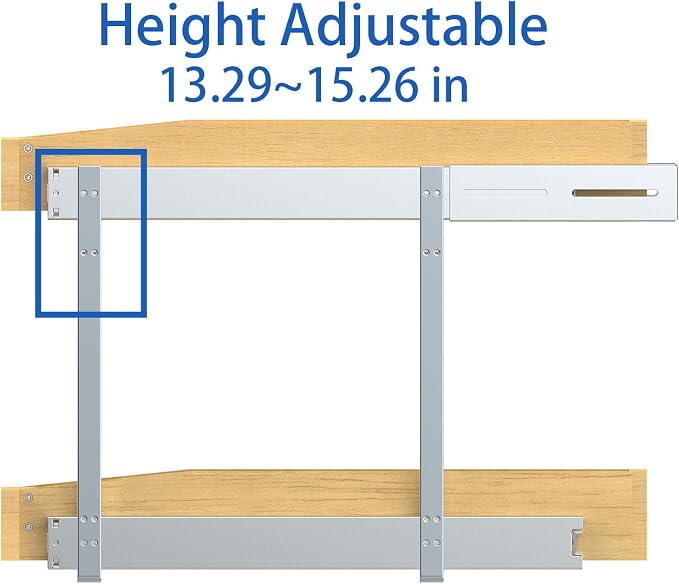 Wooden Soft Close Pull out Cabinet Organizer 26" D x 4.3" H, Heavy Duty Slide - Image 3
