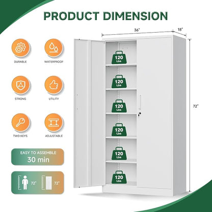 Letaya Metal Storage Cabinet - Image 3