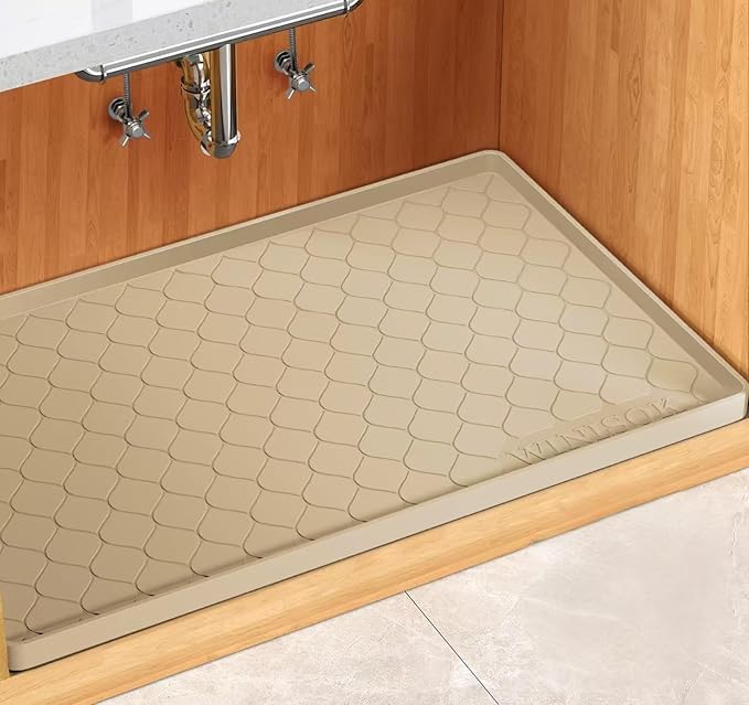 Silicone Under Sink Mat 40" x 19", Kitchen Essentials and Gadgets, Shelf Liner by Winisok