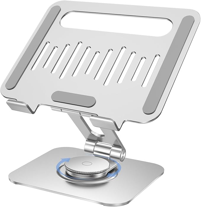 Tablet Stand for Desk, 360° Swivel for iPad Holder, Aluminum Adjustable Tablet by Unknown
