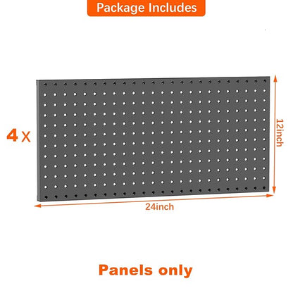 TORACK 4-Pack 12x24 inch Metal Pegboard Panels - Image 4