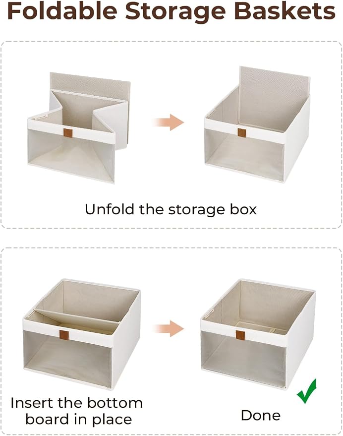 StorageWorks Closet Storage Bins, Storage Baskets - Image 8