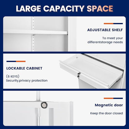 Yizosh Metal Garage Storage Cabinet - Image 4