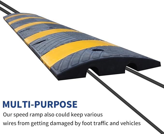 BESEA 6Feet Rubber Speed Bump, Road Parking, Parking Lot - Image 6