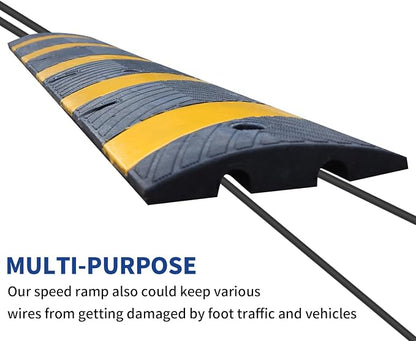 BESEA 6Feet Rubber Speed Bump, Road Parking, Parking Lot - Image 6