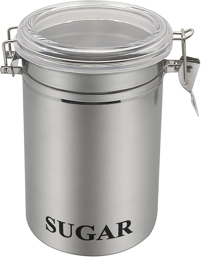 Fox Run Stainless Steel Sugar Container, 62 oz Canister by foxrunbrands