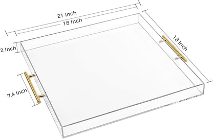 Extra Large Clear Acrylic Serving Tray - Image 3