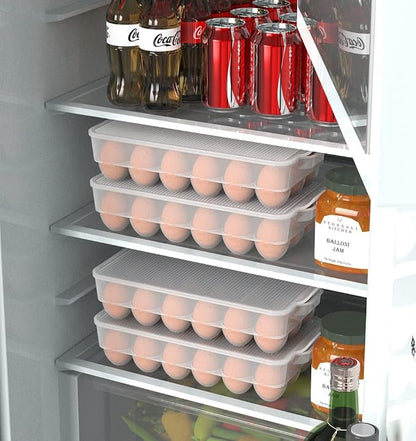 Clear Covered Egg Holder 3-Pack, Plastic Egg Storage - Image 6