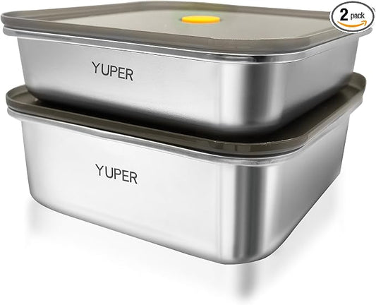 YUPER Stainless Steel Food Containers, Meal Prep Containers, Sandwich Containers by YUPER