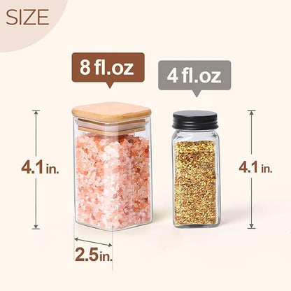 ComSaf 6Pcs 8oz Spice Jars - Image 2