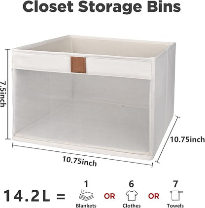 Linen Closet Organizers and Storage, Closet Storage Bins Basket Organizer - Image 6