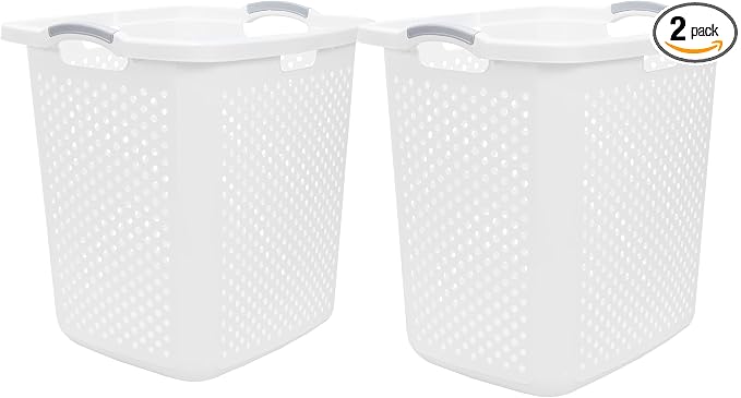 2.5 Bushel Plastic Dirty Laundry Basket, by Unknown