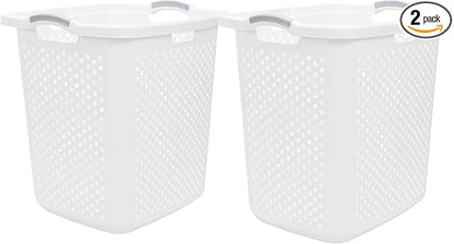 2.5 Bushel Plastic Dirty Laundry Basket, by Unknown