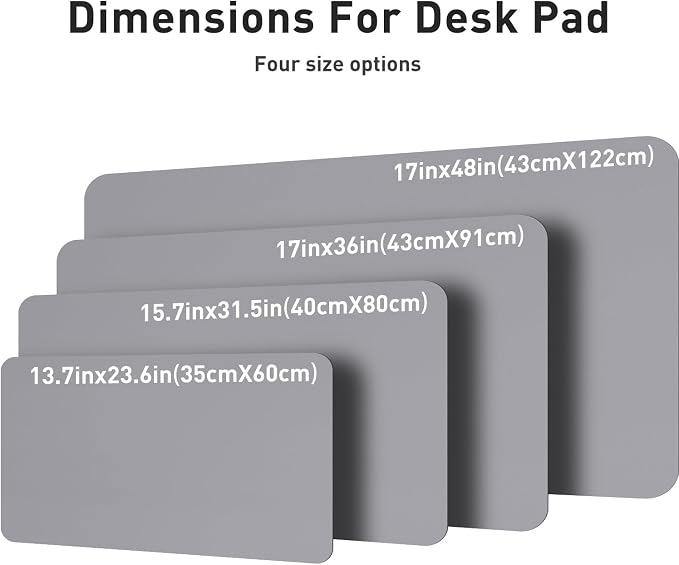 Aothia Leather Desk Pad Protector, Mouse Pad, Office Desk Mat, Non-Slip PU - Image 6