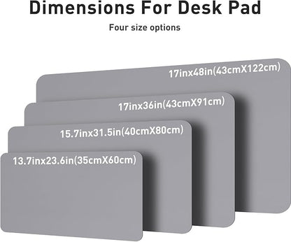 Aothia Leather Desk Pad Protector, Mouse Pad, Office Desk Mat, Non-Slip PU - Image 7
