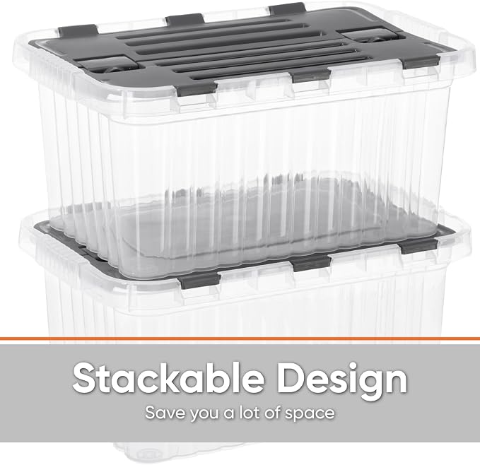 Superio 6-Pack Clear Storage Bins - Image 4