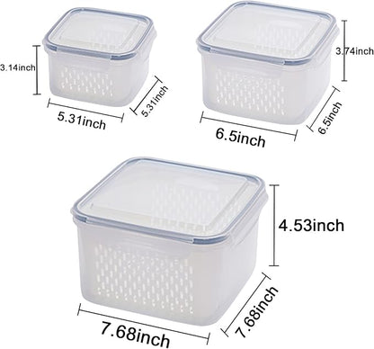 3Pack Fridge Food Storage Container Set - Image 4