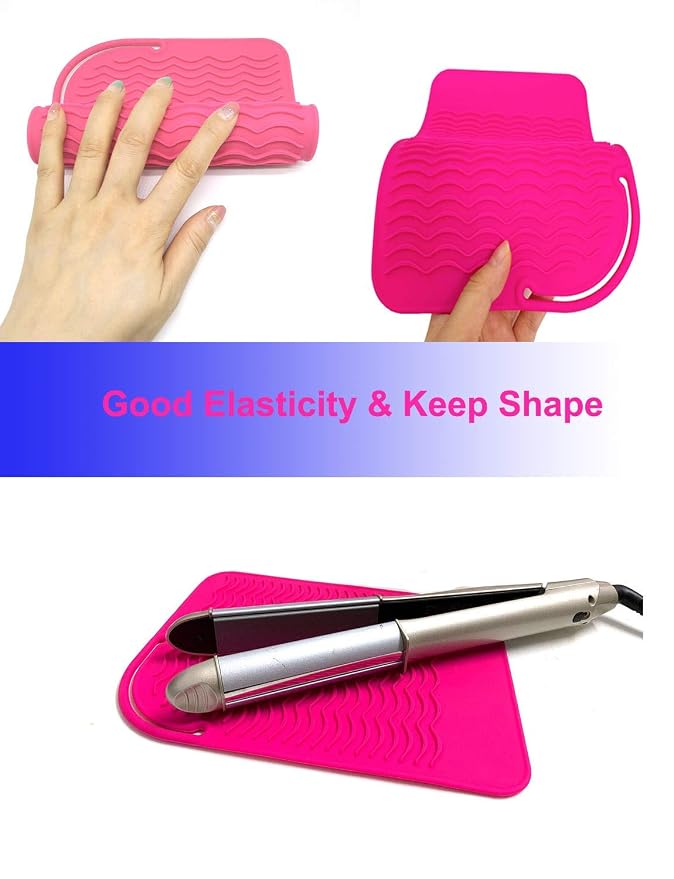Heat Resistant Mat for Curling Iron, Flat Irons and Hair Straightener Hair - Image 2