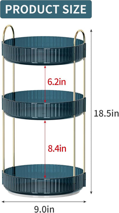 360 Rotating Makeup Organizer for Vanity, Bathroom Countertop Organizer - Image 5