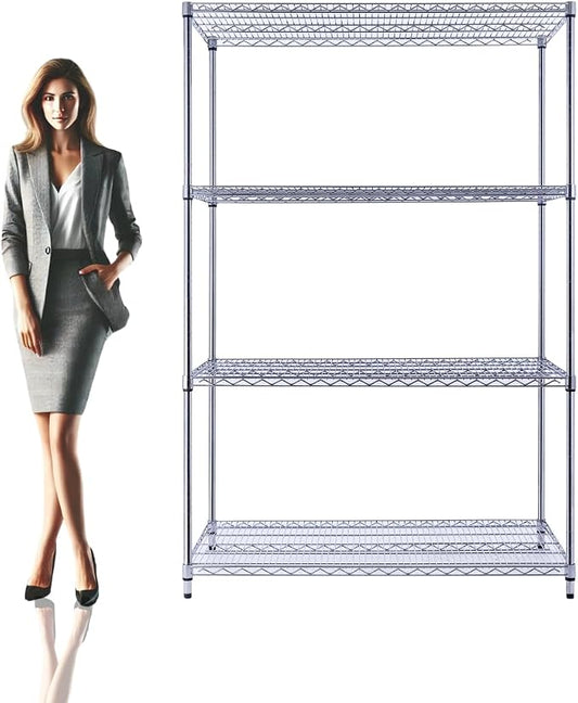 NSF Commercial 4-Tier Wire Shelving by UtilityBasics