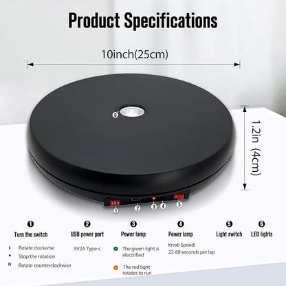 JAYEGT Motorized Rotating Display Stand - Image 5