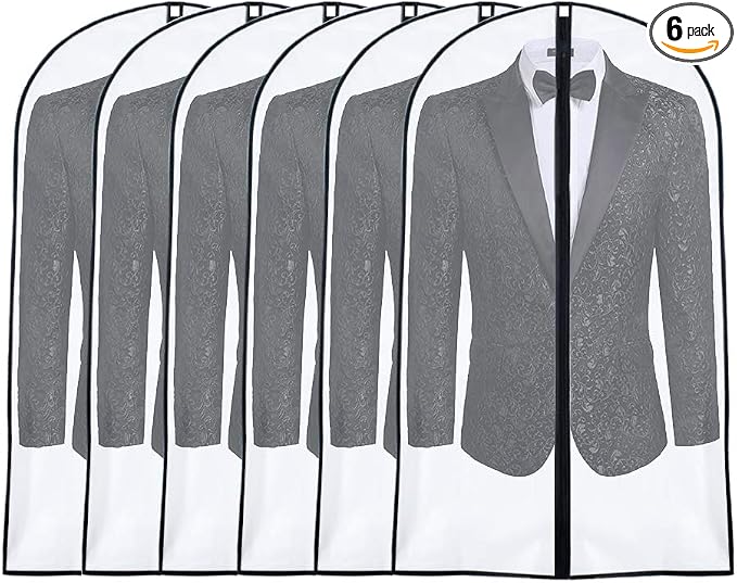 Garment Bags for Hanging Clothes 24'' x 40'' suit bags for closet storage by UOUEHRA