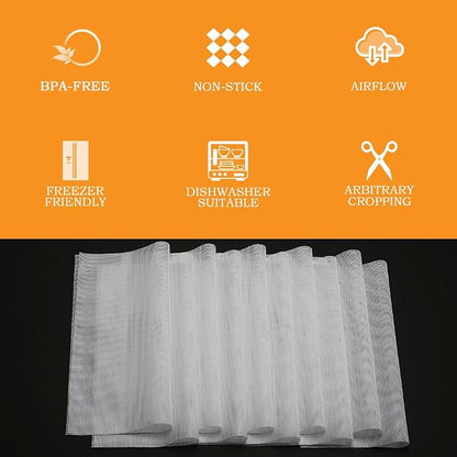 Mesh Silicone Dehydrator Sheets, 11x11 in 10 Pcs/Sets - Image 8