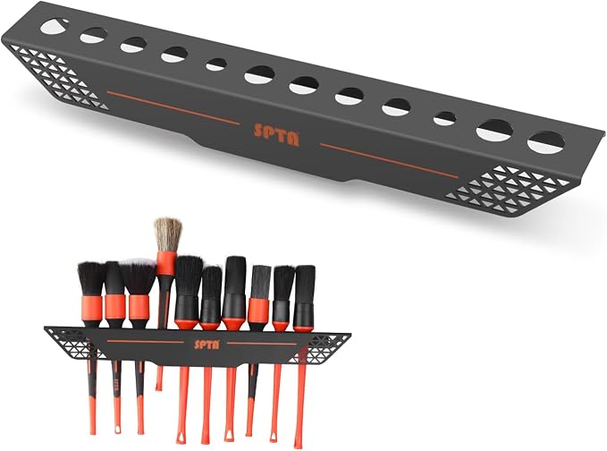 SPTA Car Detailing Brush Holder Detail Brush Rack Detailing Brushes Organizer by SPTA