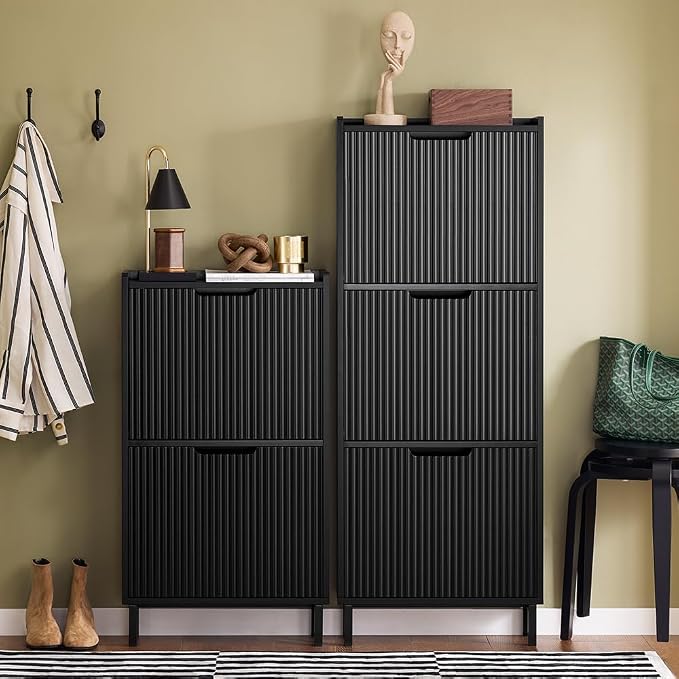SoBuy Shoe Cabinet, Narrow Shoe Storage Organizer - Image 6