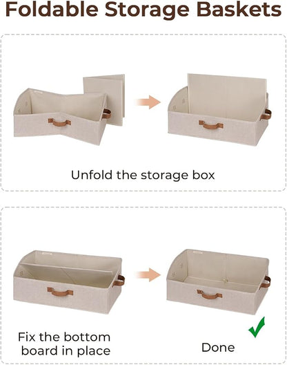 StorageWorks Closet Storage Bins, Trapezoid Organizer Box - Image 6