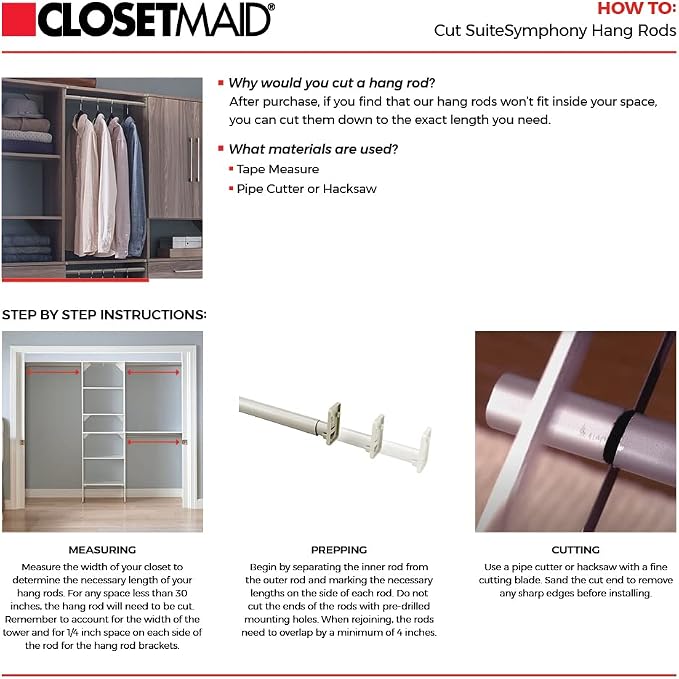 ClosetMaid 1951140 SuiteSymphony 16-Inch Closet Organizer - Image 6