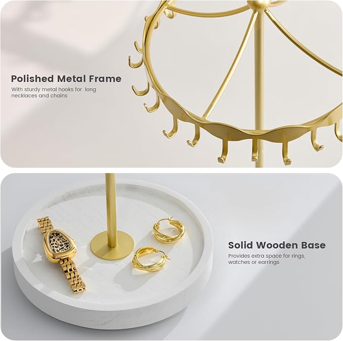 Lolalet Rotating Necklace Holder Stand - Image 4