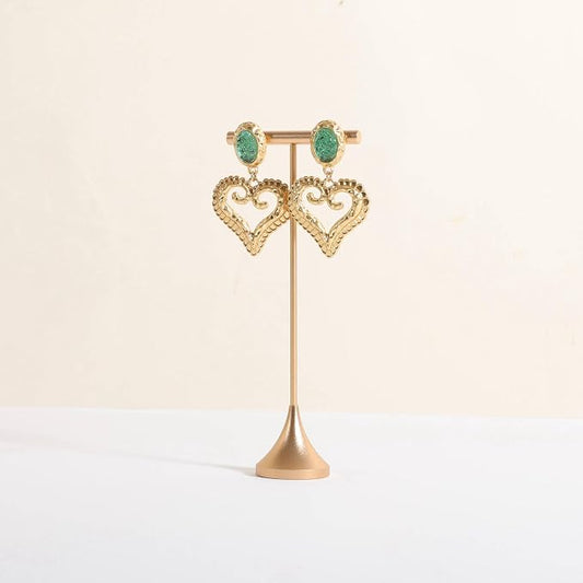 GemeShou Single Gold Earring T bar Stand, Metal earring display holder by GemeShou