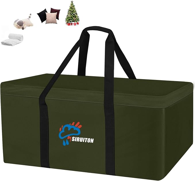 SIRUITON 69”L x 29.5”W x 21.6”H Outdoor Cushion Storage Bag, Patio Furniture by SIRUITON