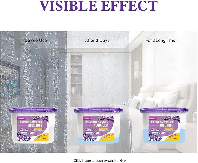 CANAGER Moisture Absorber Box-Odor Eliminator, Absorb Excess Moisture. Suitable - Image 6