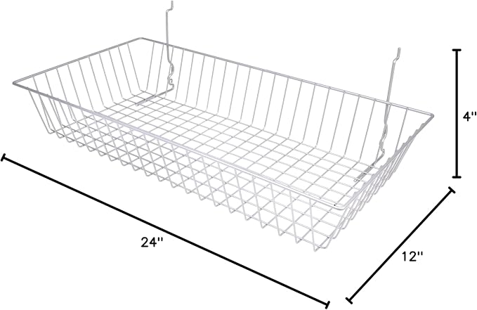 Only Garment Racks #5624C Chrome Wire Baskets - Image 5