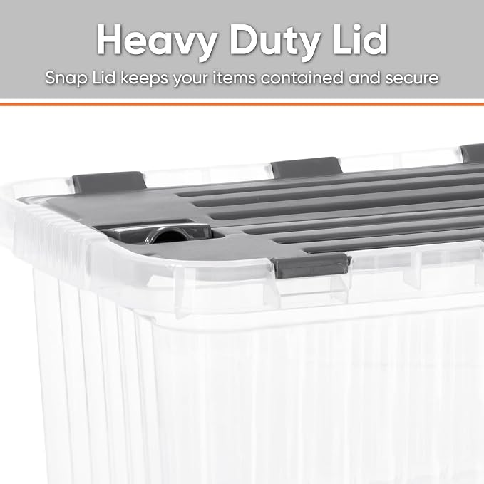Superio 6-Pack Clear Storage Bins - Image 3