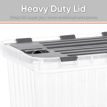 Superio 6-Pack Clear Storage Bins - Image 3