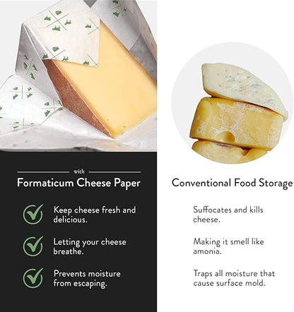 Formaticum 75-Pack Zero Cheese Storage Paper, Compostable, Biodegradable - Image 3