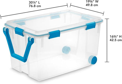Sterilite 6-Pack Gasket Box, Weather-Resistant Storage Bins - Image 4
