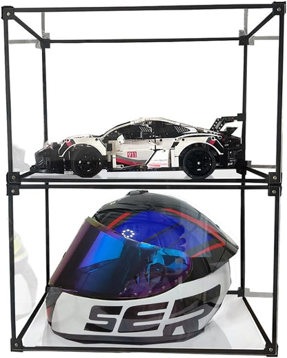 Motorcycle Helmet Storage Rack, Helmet Organize Display Cabinet by Lizipai